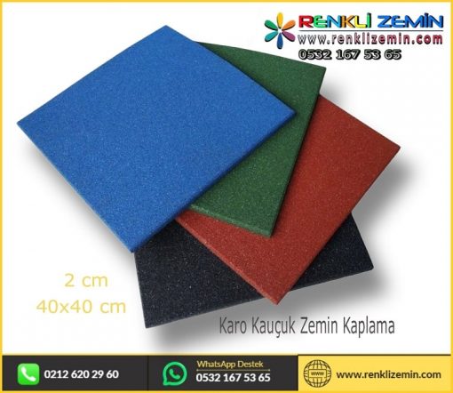 40 X 40 Karo Kauçuk Kaplama